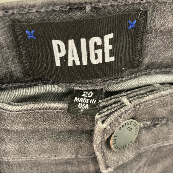 PAIGE Margot Ultra Skinny Jeans in Luna Grey Size 29 - Picture 4 of 7